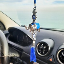 Özgürce Nazar Boncuklu Fil Figürlü Araba Süsü ve Anahtarlık, Şık ve Sevgi Dolu Aksesuar