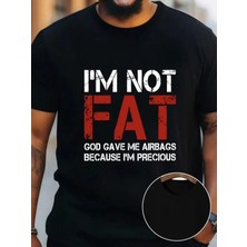 Efnaz Style Baskılı Oversize Bisiklet Yaka T-Shirt - Siyah