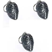 Özgürce 3'lü Dekoratif Spiderman Figür Anahtarlık Seti, Şık ve Renkli Tasarım