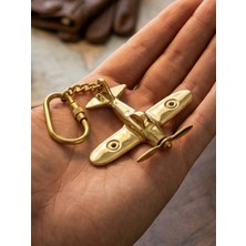 Özgürce Metal Uçak Figürlü Anahtarlık, Dekoratif ve Şık 11 cm Anahtarlık