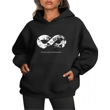 Efnaz Style Üç Iplik Kapşonlu 10 Kasıma Özel Sweatshirt - Siyah
