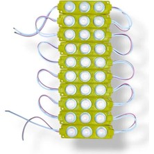 GMS Parmak LED 10 Lu Set Amber Sarı 12 Volt