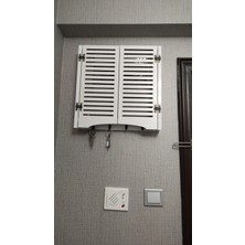 Özgürce Ahşap Dekoratif Elektrik Pano Düzenleyici Beyaz Duvar Kutu