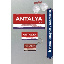 Özgürce Antalya Temalı Retro Mdf Magnet ve Anahtarlık, Dekoratif Duvar ve Araba Tabelası