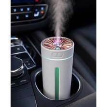 Najmaddin Ithalat Najmaddin USB Araç Nemlendirici 5 Esans Hediyeli Renkli Işıklı Mini Difüzör