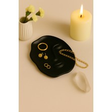 Özgürce Şık Soyut Yüz Tabak ve Anahtarlık Seti, Modern Dekorasyon Hediye