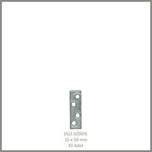 Adilon Düz Gönye, Sac Gönye, 15 x 50 mm (10 Adet)