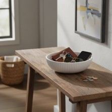 Özgürce Yivli Dekoratif Kase (25 Cm) ve Çok Amaçlı Dresuar Organizer Seti