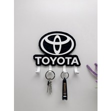 Özgürce 3D Tasarımlı Anahtar Askısı, Dekoratif ve Şık Toyota Logo Modeli