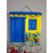 Özgürce Isim Yazılan Taraftar Duvar Askılı Anahtarlık, Ev Hediyesi, Dekoratif Anahtar Askısı