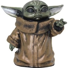 Özgürce Sevimli Baby Yoda Koleksiyon Figürü, 12CM, Dekoratif ve Şık Tasarım