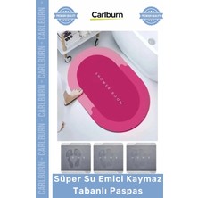 Carlburn #paspas Nappa Deri Hızlı Kuruyan Leke Tutmaz Banyo Mutfak Süper Su Emici Kaymaz Tabanlı Paspas