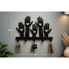 Özgürce Yardım Elleri Temalı Dekoratif 3D Duvar Askısı, 21X14 Cm, Plastik