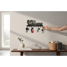 Özgürce Şık Metal Anahtarlık Askısı, Duvar Tipi, Dekoratif ve Kullanışlı