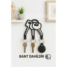 Özgürce Şık 3'lü Anahtar Askısı, Minimalist Tasarım, Pratik Kullanım