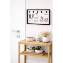 Özgürce 5’li Dekoratif Duvar Anahtarlığı, Şık ve Dayanıklı Tasarım 30X20 cm