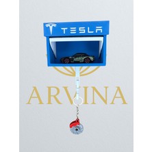 Özgürce Şık 3D Duvar Anahtarlık Askısı ve Mini Garaj Standı, Dekoratif Tutucu