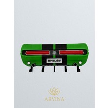Özgürce 3D Spor Araba Tasarım Duvar Anahtarlık Standı, Garaj Dekorasyon Ürünü