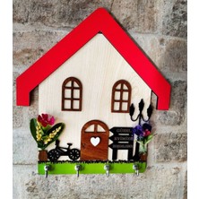 Özgürce Kişiye Özel Ev Temalı Anahtarlık, Şık ve Kullanışlı Hediye