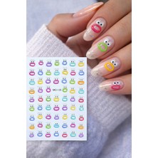 Misyul 5d Tırnak Sticker Yapışkanı Renkli & Karışık Surat Ifadeli MIS-3828