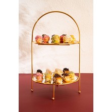 Özgürce Şık Ahşap Kahve Yanı Sunumluk, Dekoratif ve Organizer 40CM