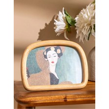 Özgürce Açık Kahverengi 14 cm Ayaklı Dekoratif Fotoğraf Çerçevesi