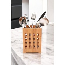 Özgürce Bambu Kaşıklık, Dekoratif Tezgah Üstü Dik Mutfak Düzenleyici