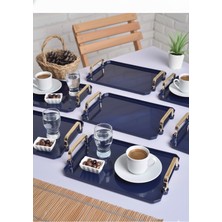 Özgürce 6'lı Akrilik Kahve Sunum Tepsisi, 25X17CM, Şık ve Dayanıklı Tasarım