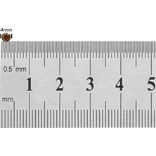 Tamgacrafts Kahverengi Zirkon Taşlı 4 mm Mıknatıslı Deliksiz Küpe 1 Çift Manyetik Fake Küpe