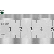 Tamgacrafts Yeşil Zirkon Taşlı 4 mm Mıknatıslı Deliksiz Küpe 1 Çift Manyetik Fake Küpe