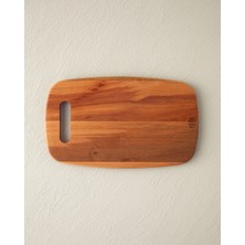 Özgürce Çekici 15X25 cm Kayın Ahşap Kesme Tahtası, Şık ve Kullanışlı Tasarım