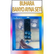 PremiumPort Şık Krom Banyo Seti: Ayna, Sabunluk, Fırçalık, Etajyer, Havluluk