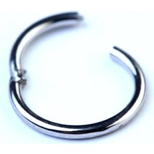 Tamgacrafts Gümüş Renk Mini Halka Küpe 12 mm 1 Çift Paslanmaz Çelik