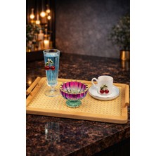 Özgürce Şık Kulplu Hazeran Tepsi, Sunum ve Servis Için 23X35 cm