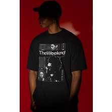 Sevbano The Weeknd Rapper Şarkıcı Ön Baskılı Unisex Oversize Tişört