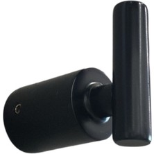 PremiumPort Şık Siyah Duvara Monte Askılık 60X71X32 Mm, Pratik ve Dayanıklı Tasarım