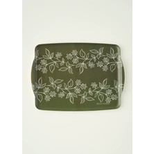 Özgürce Yeşil Melamin Tepsi 42X31 Cm, Şık ve Hafif Tasarım