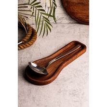 Özgürce Ahşap Tezgah Üstü Kirli Kaşık Altlığı ve Kepçe Desteği