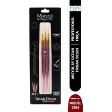 Misyul Tırnak Desen Fırçası 3'lü Pembe MIS-2184