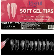 Misyul Jel Tırnak Short Stiletto 550'LI Paket Soft Jel Tips MIS-2252