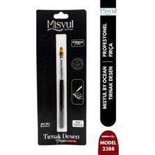 Misyul Tırnak Desen Fırçası Tekli Tek Taraflı Siyah Renk MIS-2388