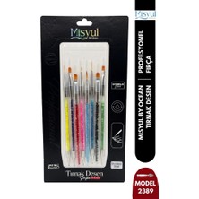 Misyul Tırnak Desen Fırçası 8'li Desenli Karışık Renk MIS-2389
