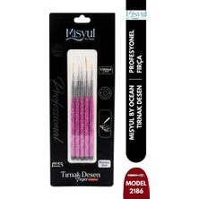 Misyul Tırnak Desen Fırçası 5'li Pembe MIS-2186