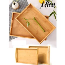 Özgürce Doğal Bambu Sunum Tepsisi, Şık ve Zarif, Çok Amaçlı Kullanım