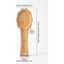 Özgürce Ahşap Kirli Kaşıklık, Tezgah Üstü Kepçe ve Kaşık Altlığı