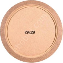 Özgürce Şık Yuvarlak Ahşap Tepsi, Dekoratif ve Çok Amaçlı Kullanım