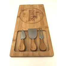 Özgürce Iki Parça Bambu Kesme ve Peynir Dilimleme Seti, Pratik ve Şık Mutfak Aksesuarı