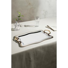 Özgürce Şık Çelik Çay Tepsisi, Zarif ve Kullanışlı Tasarım