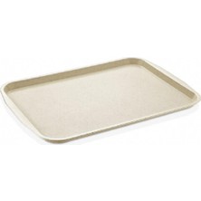 Özgürce Kırçıllı Bej 32X44 cm Abs Servis Tepsisi, Fast Food, Lokanta, Büfe, Reyon
