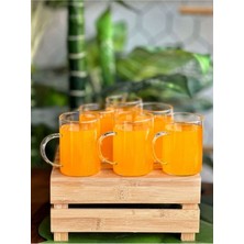 Özgürce Set 3 Adet 200 ml Isıya Dayanıklı Termos Cam Kupa Bardak